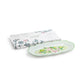 11.75" Apple Blossom Geo Harmony Bone China Oval Serving Platter with Gift Box