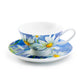 Daisy Blue Bone China Tea Cup and Saucer