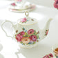 Gracie Bone China Sandra's Rose with Butterflies Teapot