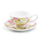 Rose Pink Bone China Tea Cup and Saucer