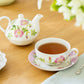 Pink Iceberg Fine Porcelain Tea For One Set