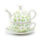 Grace Teaware Shamrock Fine Porcelain Tea For One Set