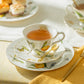 8" Lemon Butterfly Fine Porcelain Dessert Plate