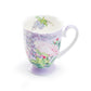 Stechcol Gracie Bone China Peony Bloom Purple Bone China Footed Mug