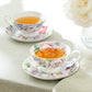 Peony Bloom Bone China Cup and Saucer