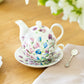 Bellflower Bliss Fine Porcelain Tea For One Set
