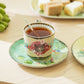 Summer Savanna Leopard Fine Porcelain Cup and Saucer Set of 2 with Gift Box