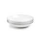 Silver Rim Blanc Bone China Dinner Bowl