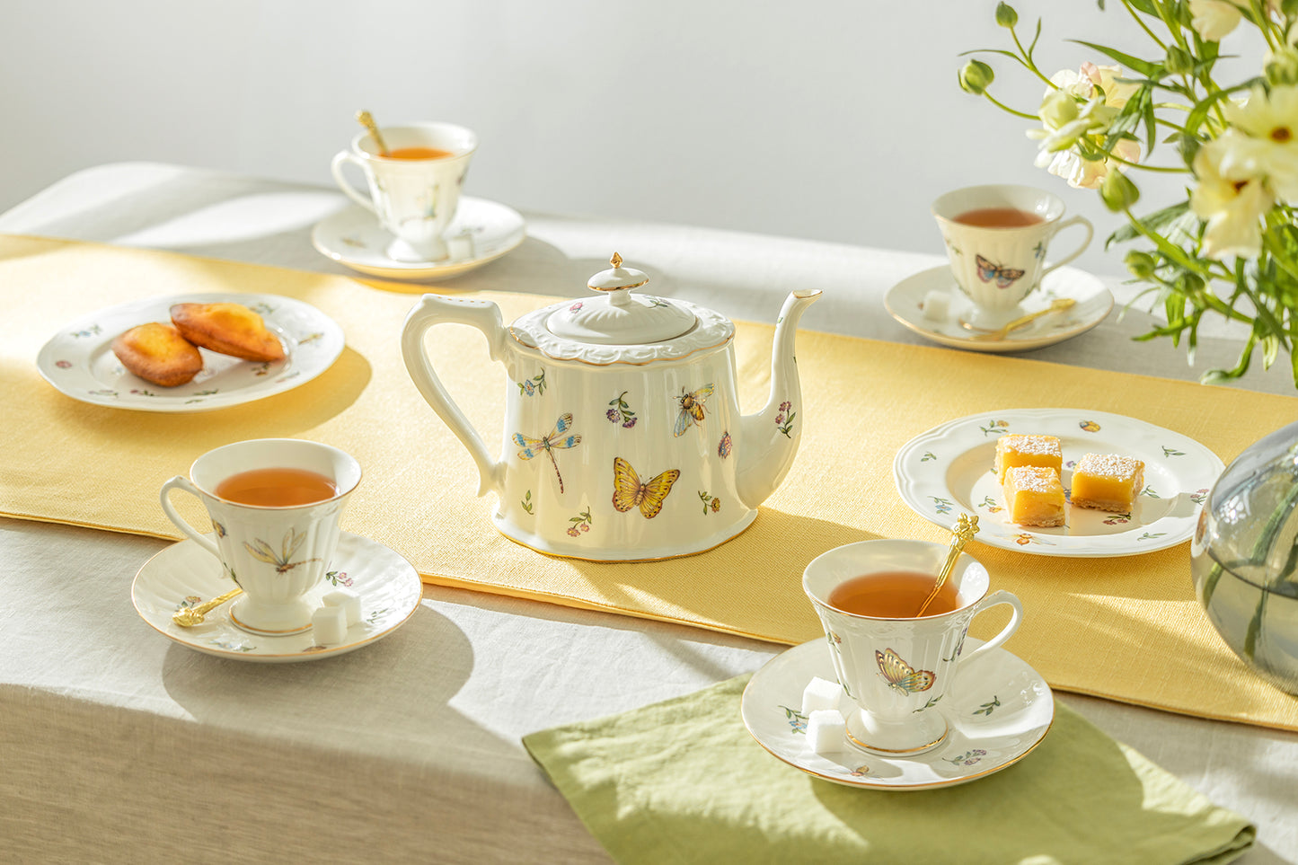 Grace Teaware Summer Garden Fine Porcelain Tea Set