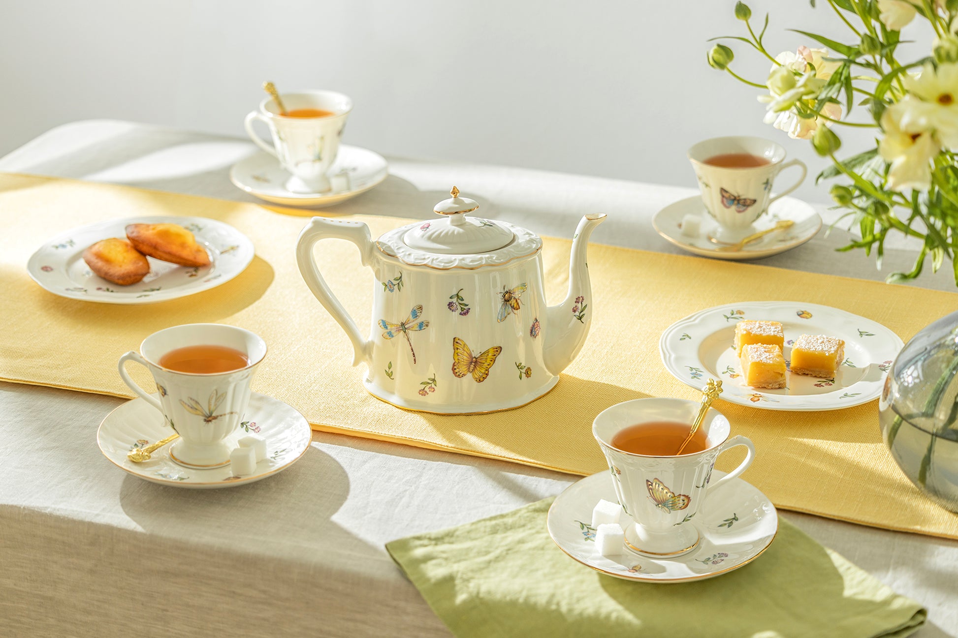 Grace Teaware Summer Garden Fine Porcelain Tea Set