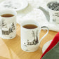 Winter Wonderland Snowman Village Bone China Mug