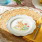 Flower Bunny Scallop Dessert/Dinner Plate