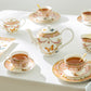 Grace Teaware Pink Butterfly and floral tea set fine porcelain 