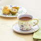 Lavender Blossom Fine Porcelain Cup and Saucer