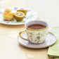 Lavender Blossom Fine Porcelain Cup and Saucer