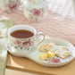 Pink Camellia Fine Porcelain Tea Snack Set
