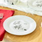 7.5" Winter Wonderland Snow Village Bone China Dessert Plate