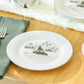 7.5" Winter Wonderland Christmas Tree Car Bone China Dessert Plate