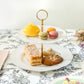 White Gold Duchess Fine Porcelain 2-Tier Server