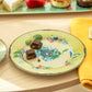 Summer Savanna Leopard Fine Porcelain Dessert Plate Set of 2 with Gift Box