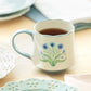 Blue Folk Bloom Mug