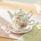 Pink Camellia Fine Porcelain Tea For One Set