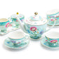 Grace Teaware Mint Flower Floral Garden Fine Porcelain Tea Set