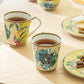 Summer Savanna Leopard Blue Fine Porcelain Mug