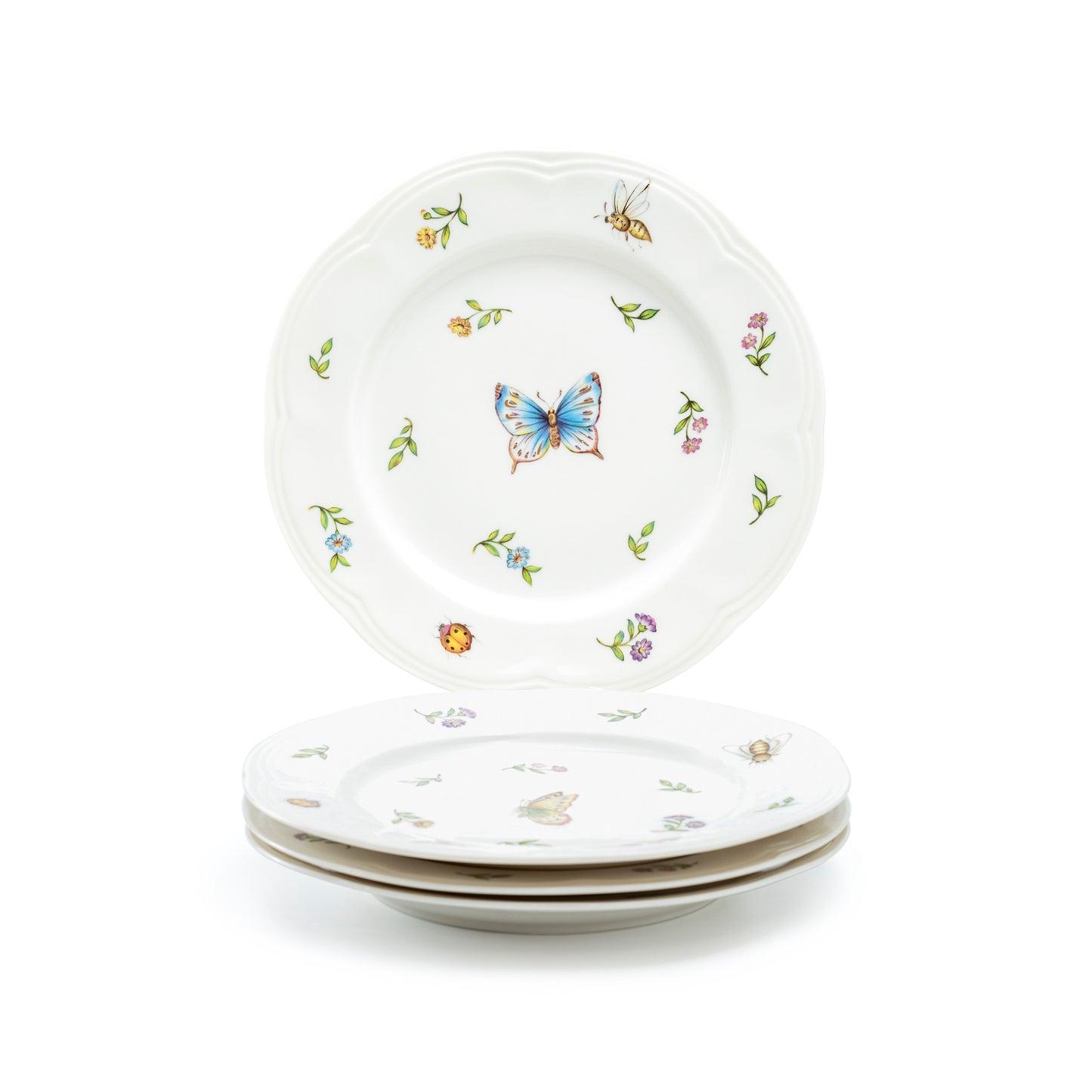 8" Summer Garden Fine Porcelain Dessert Plate