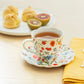 Butterfly Poppy Fine Porcelain Tea Cup and Saucer