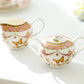 Butterflies with Pink Ornament Fine Porcelain 11-Piece Tea Set