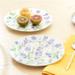 7.5" Purple Meadow Bone China Dessert Plate