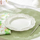 White Victorian Fine Porcelain Dessert/Dinner Plate