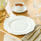 White Gold Duchess Fine Porcelain Dinner Plate