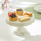 White Victorian Fine Porcelain 8" Cake Stand