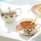 Grace Teaware Butterflies with Pink Ornament Fine Porcelain Tea For One Set