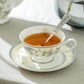 Gracie Bone China Lotus Garden Bone China Cup and Saucer set