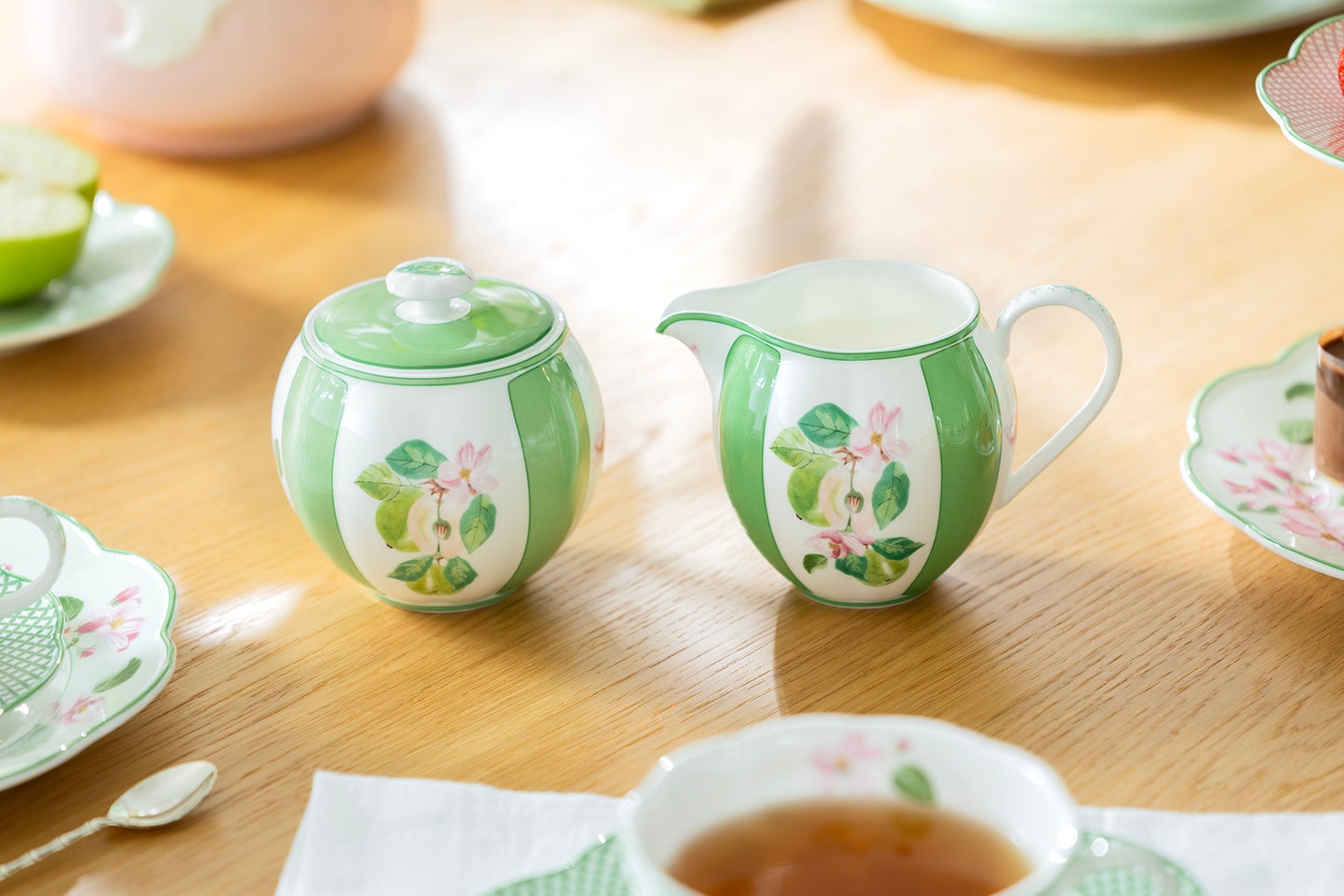 Apple Blossom Bone China Tea Set