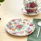 7.5" Rose Garden Bone China Dessert Plate