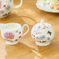 Hydrangea with Butterflies Fine Porcelain Sugar & Creamer Set