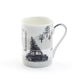 Stechcol Gracie Bone China Winter Wonderland Christmas Tree Car Bone China Mug