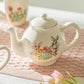 Flower Bunny Scallop Teapot