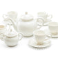 Grace Teaware White Heirloom Fine Porcelain Tea Set
