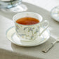 Gracie Bone China Lotus Garden Bone China Breakfast Jumbo Cup and Saucer