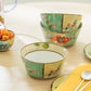 Summer Savanna Leopard Green Fine Porcelain Bowl