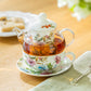 Hibiscus Harmony Glass and Fine Porcelain Tea For One Set
