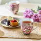 Peacock Lotus Garden Pink Fine Porcelain Mug