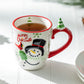 Merry Christmas Snowman and Cardinal Mug