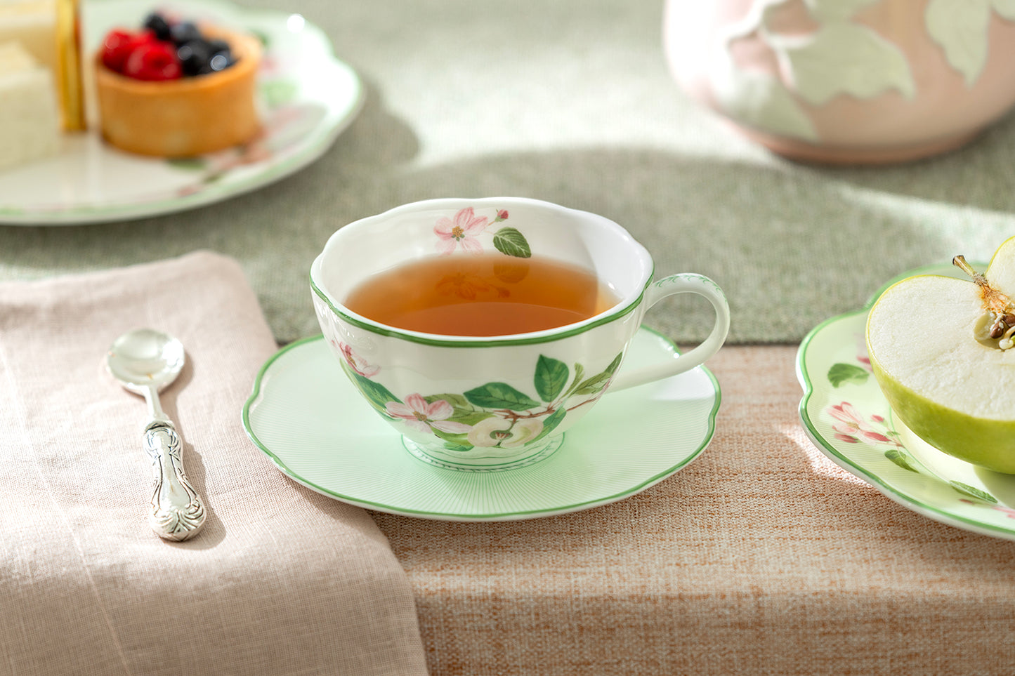 Apple Blossom Bone China Tea Set