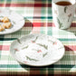 Potter's Studio Holly Berries Organic Shape Dessert Plate